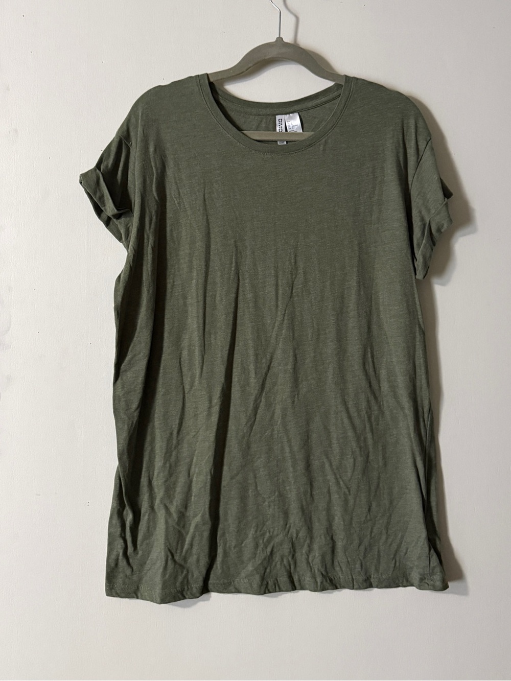 H&M Olive Green Short Sleeve Crewneck Tee